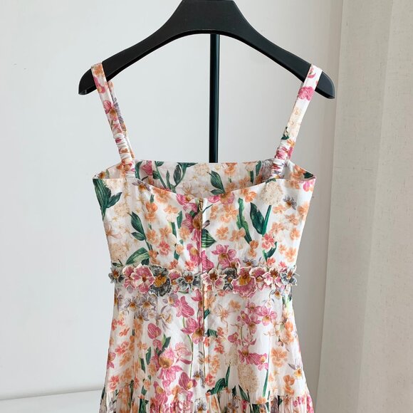 Agua by Agua Bendita Lima Jardinera Dress | Pink/Floral - Picture 5 of 10